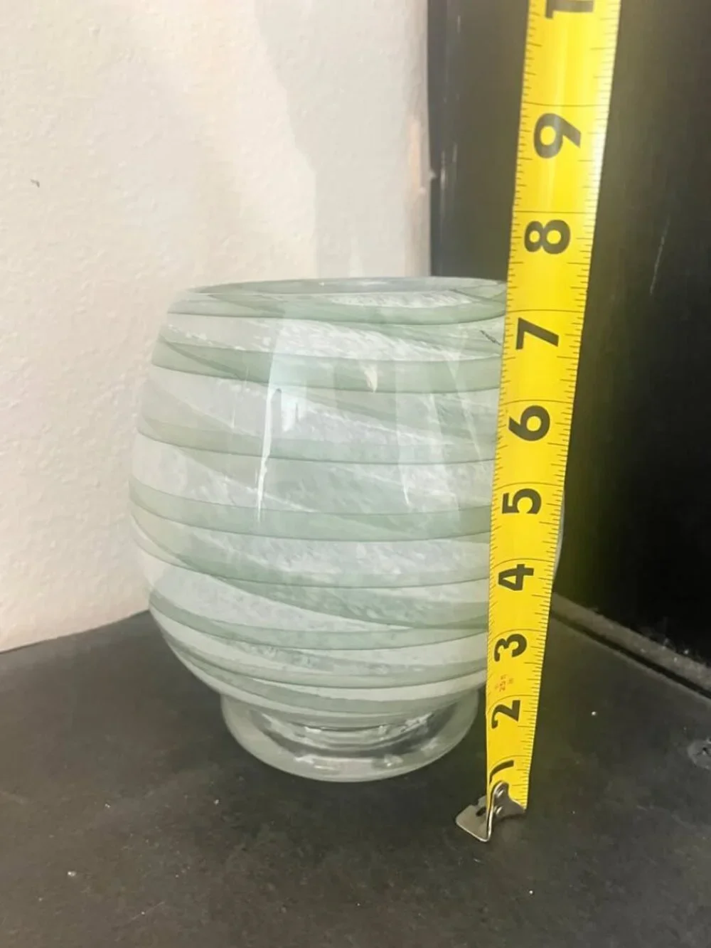 Art Glass Vase possible Murano or Murano style showcases a vibrant aesthetic wit
